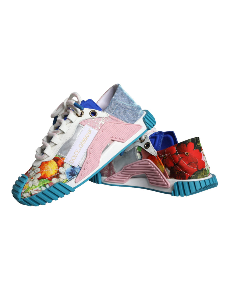 Multicolor Patchwork NS1 Low Top Sneaker Shoes Dolce & Gabbana