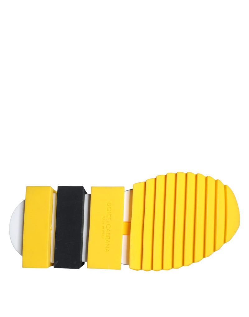 Yellow Sorrento Crystals Sneakers Womens Shoes Dolce & Gabbana