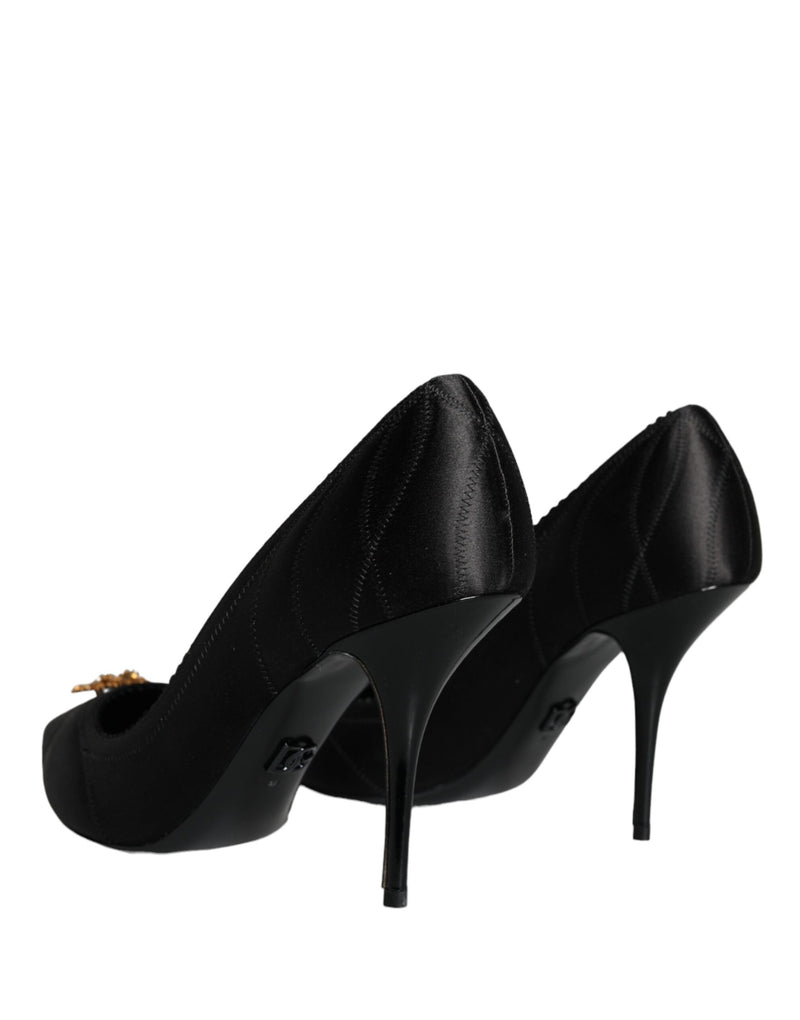 Black Heart DEVOTION Heels Pumps Shoes Dolce & Gabbana