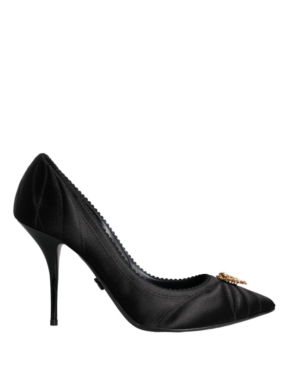 Black Heart DEVOTION Heels Pumps Shoes Dolce & Gabbana