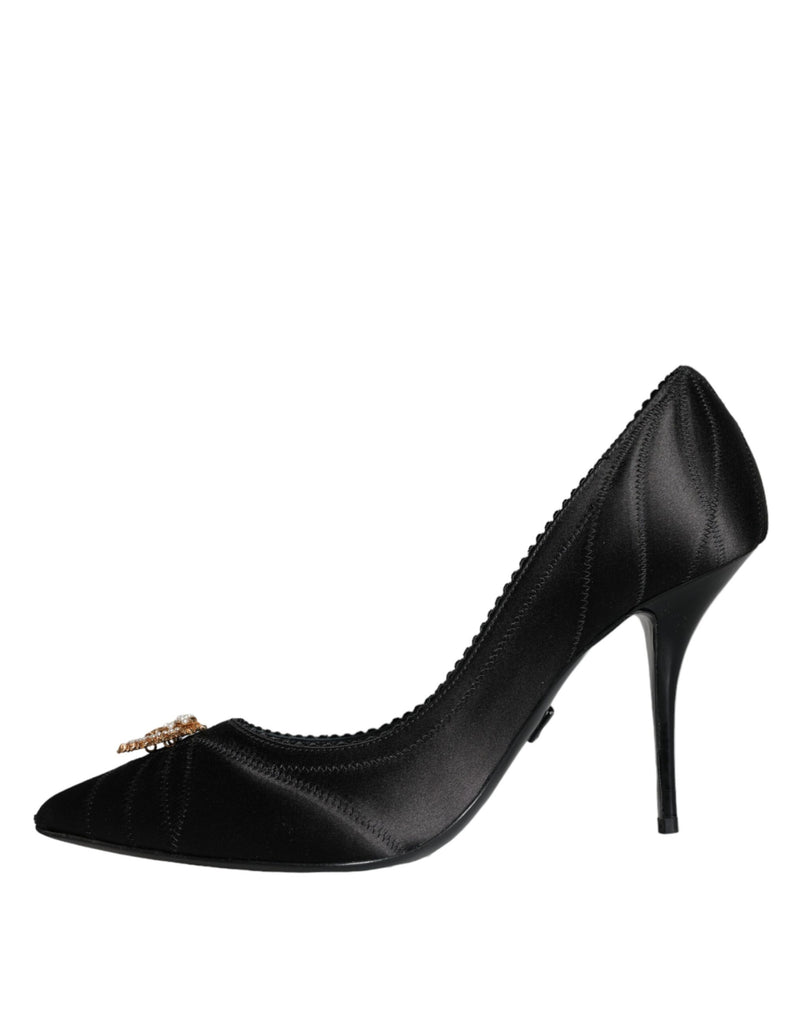 Black Heart DEVOTION Heels Pumps Shoes Dolce & Gabbana