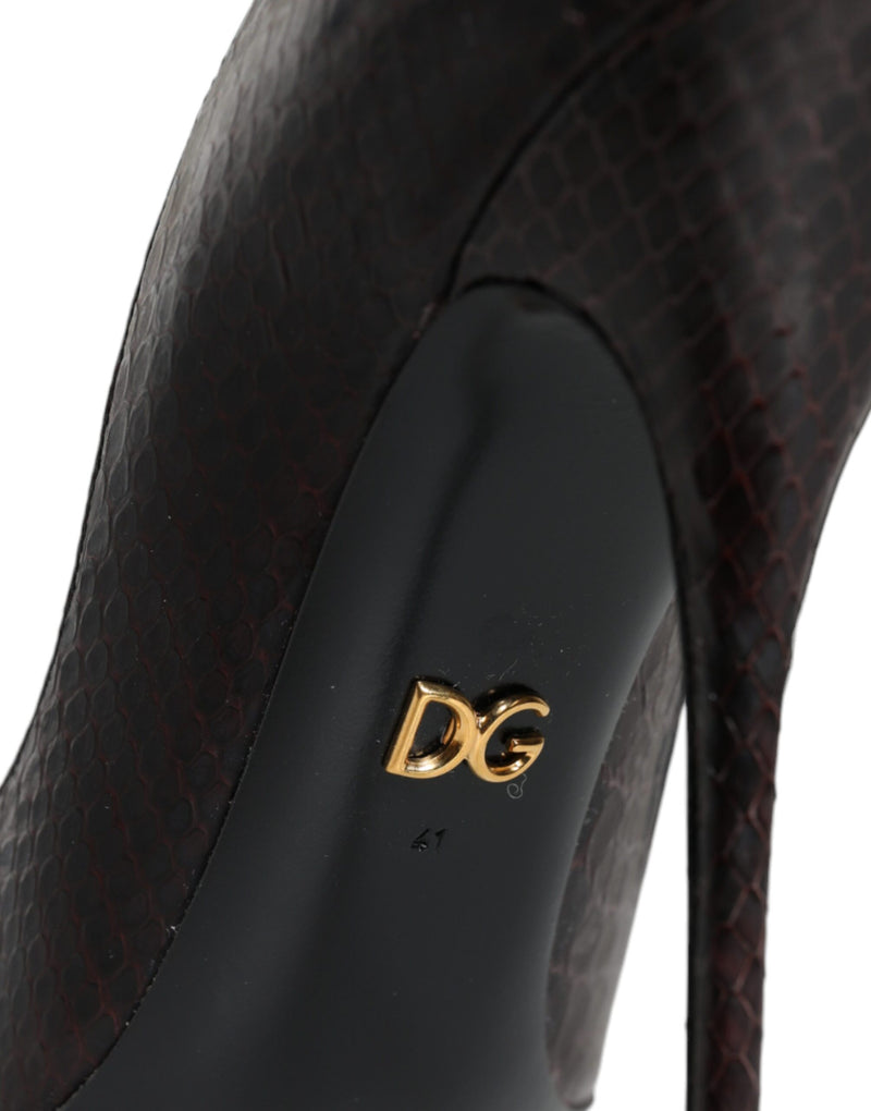 Multicolor Exotic Leather Heels Pumps Shoes Dolce & Gabbana