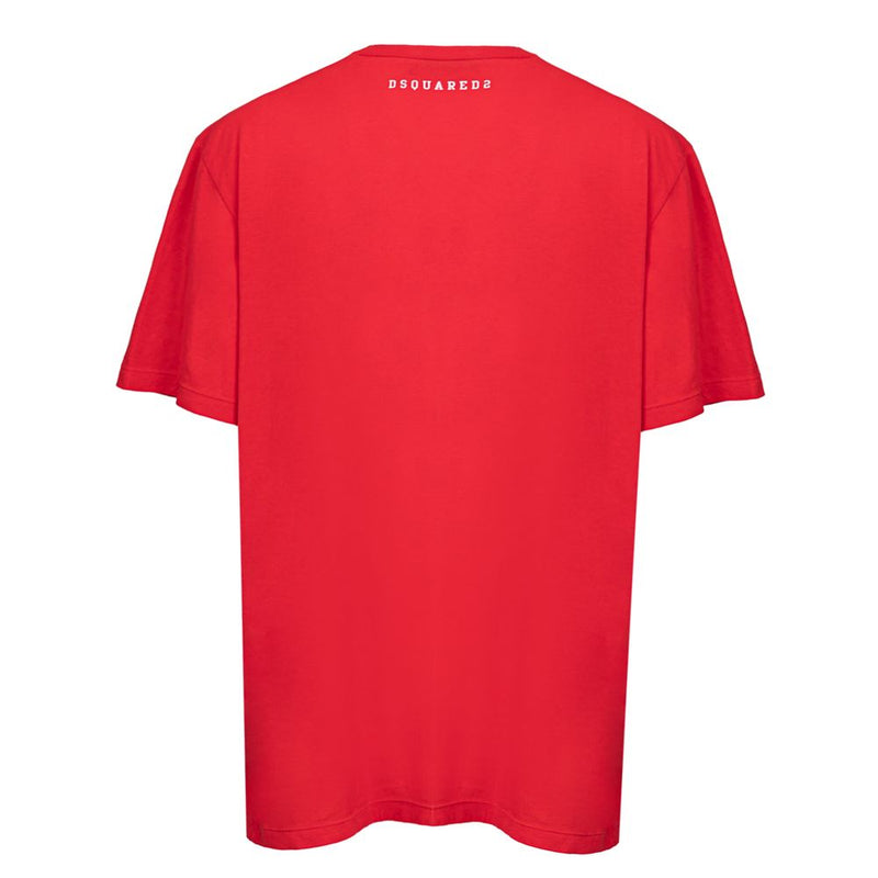 Red Cotton T-Shirt Dsquared²