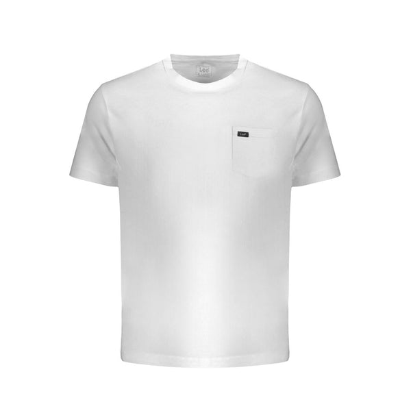 White Cotton T-Shirt Lee