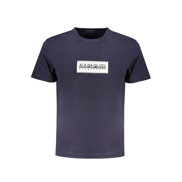 Blue Cotton T-Shirt Napapijri