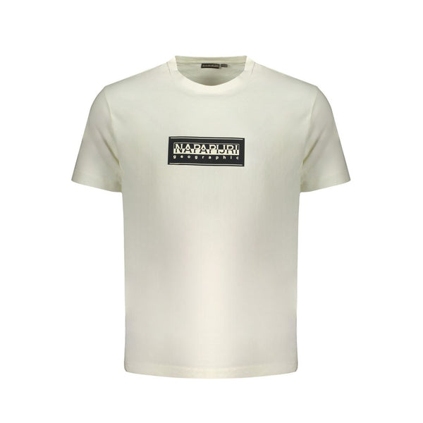 White Cotton T-Shirt Napapijri