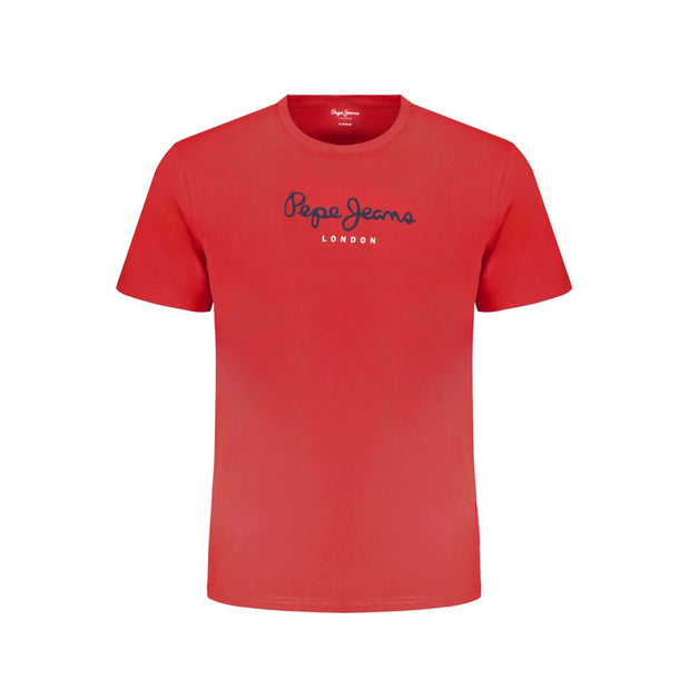 Red Cotton T-Shirt Pepe Jeans