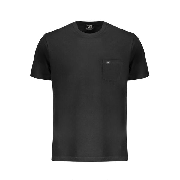 Black Cotton T-Shirt Lee