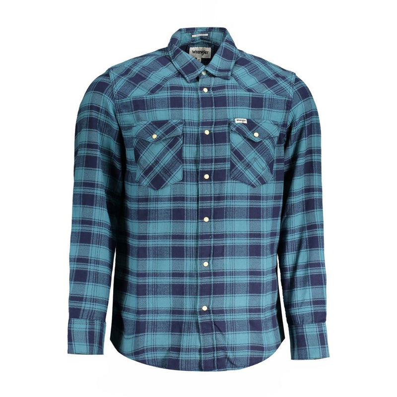 Blue Cotton Shirt Wrangler