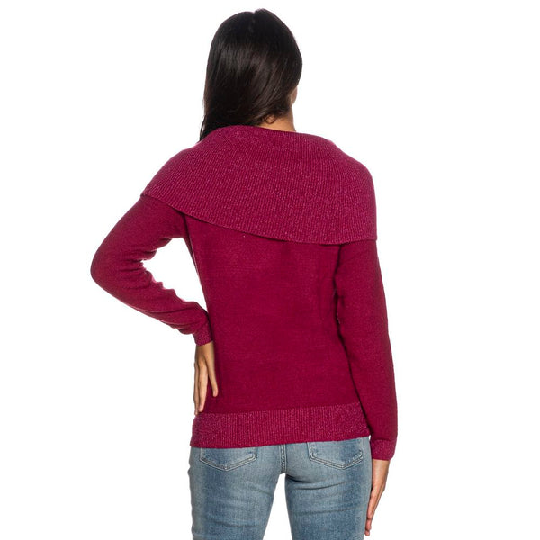 Fuchsia Viscose Sweater Yes Zee