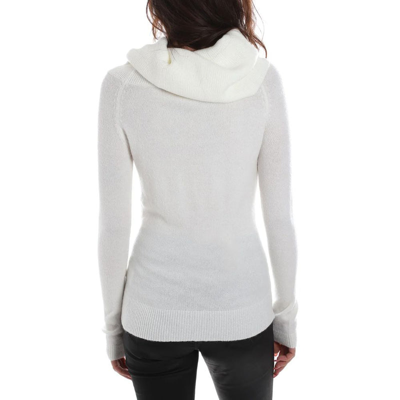 White Viscose Sweater Yes Zee