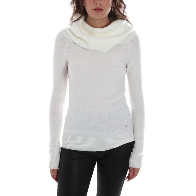 White Viscose Sweater Yes Zee