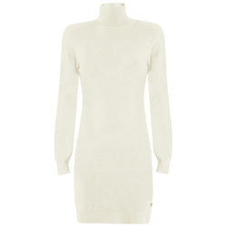 White Viscose Dress Yes Zee