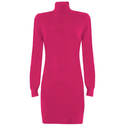 Fuchsia Viscose Dress Yes Zee