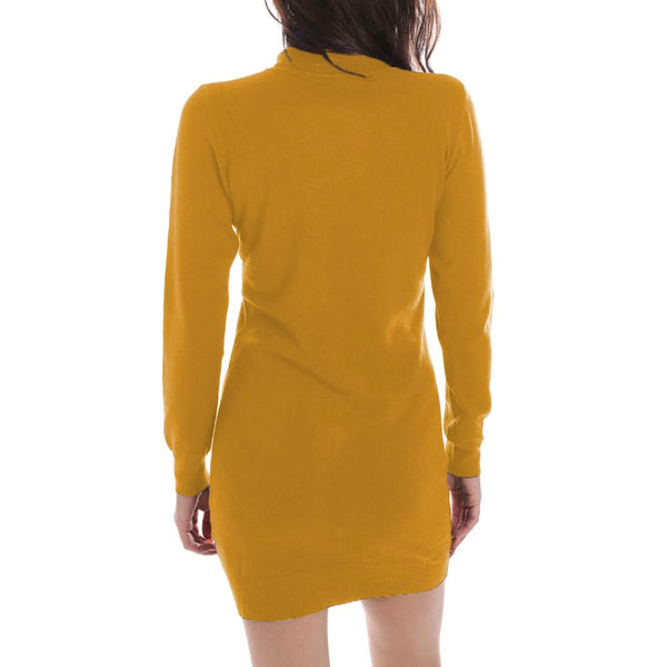 Yellow Viscose Dress Yes Zee