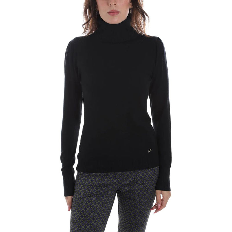 Black Viscose Sweater Yes Zee