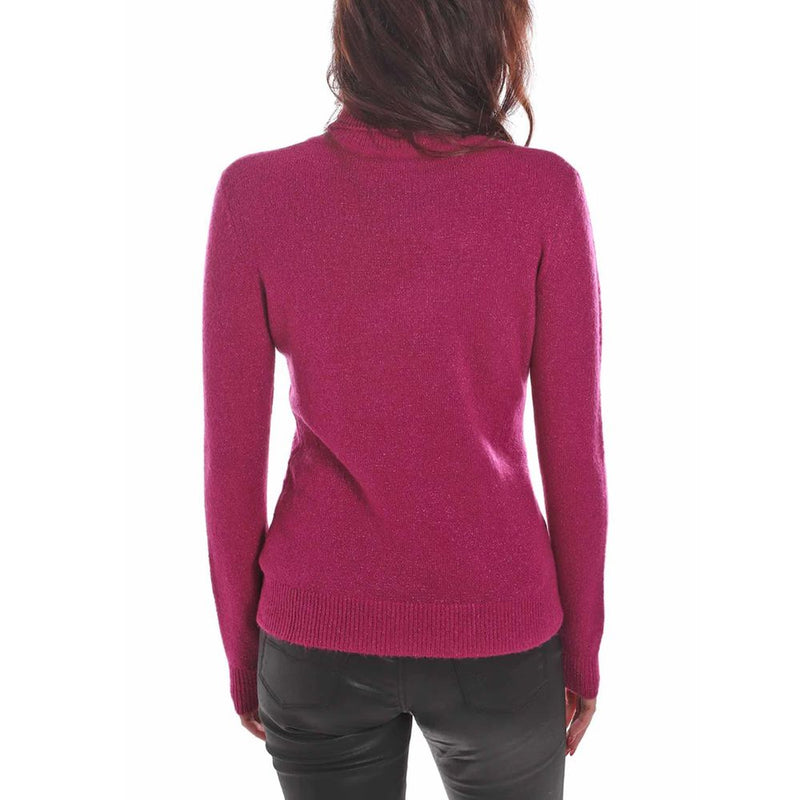 Fuchsia Viscose Sweater Yes Zee