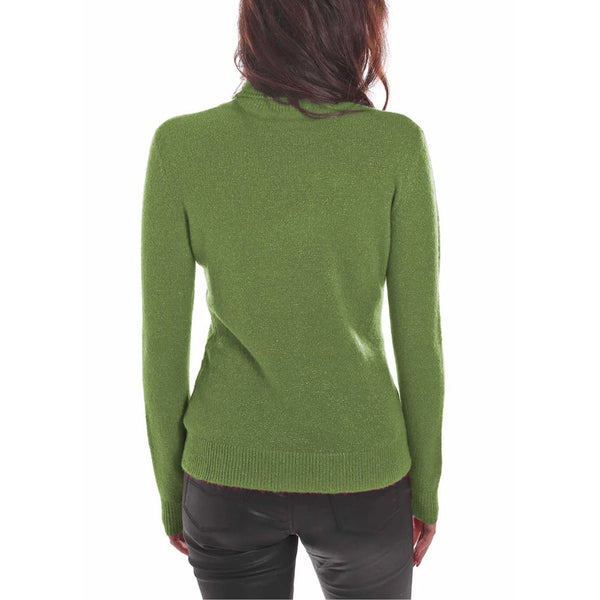 Green Viscose Sweater Yes Zee