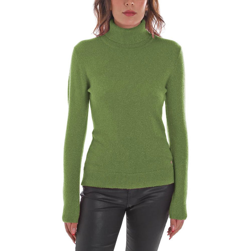 Green Viscose Sweater Yes Zee