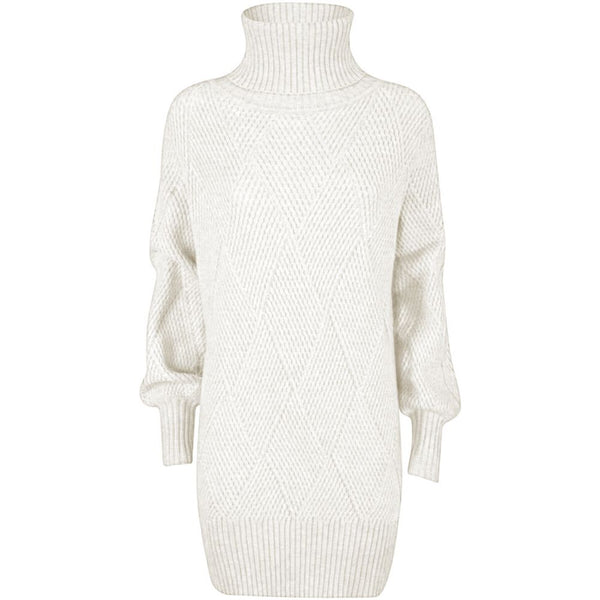 White Acrylic Dress Yes Zee