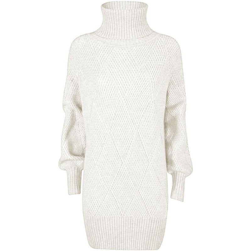 White Acrylic Dress Yes Zee