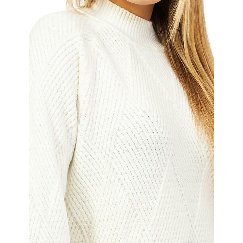 White Acrylic Sweater Yes Zee