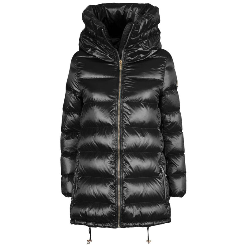 Black Nylon Women Jacket Yes Zee
