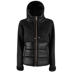 Black Nylon Women Jacket Yes Zee