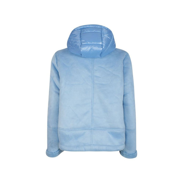 Light Blue Nylon Women's Jacket Yes Zee