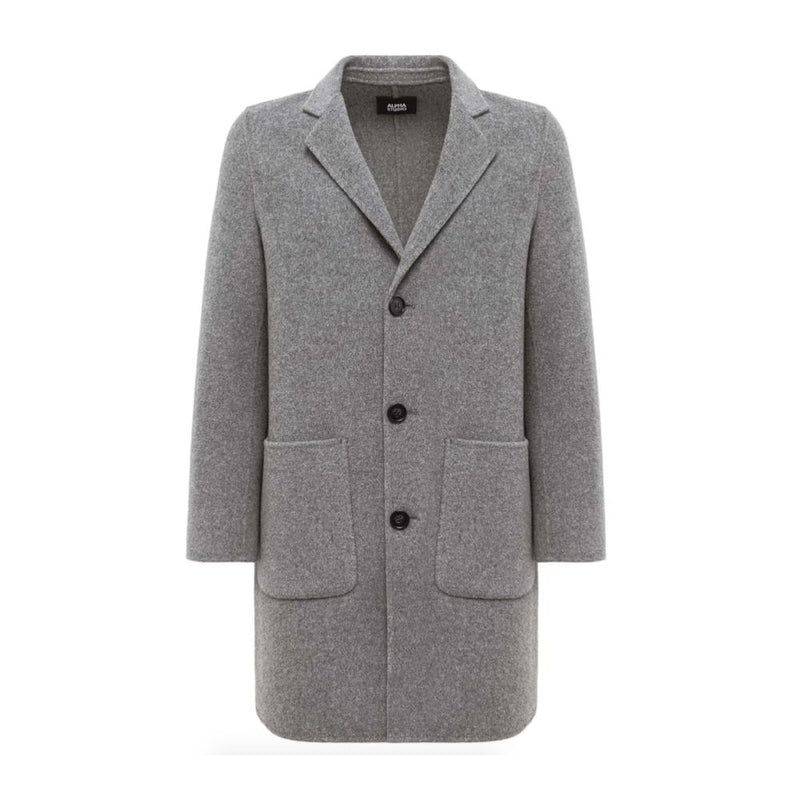 Gray Wool Jacket Alpha Studio