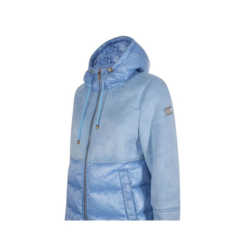 Light Blue Nylon Women's Jacket Yes Zee