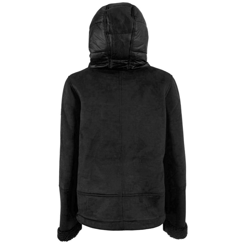 Black Nylon Women Jacket Yes Zee