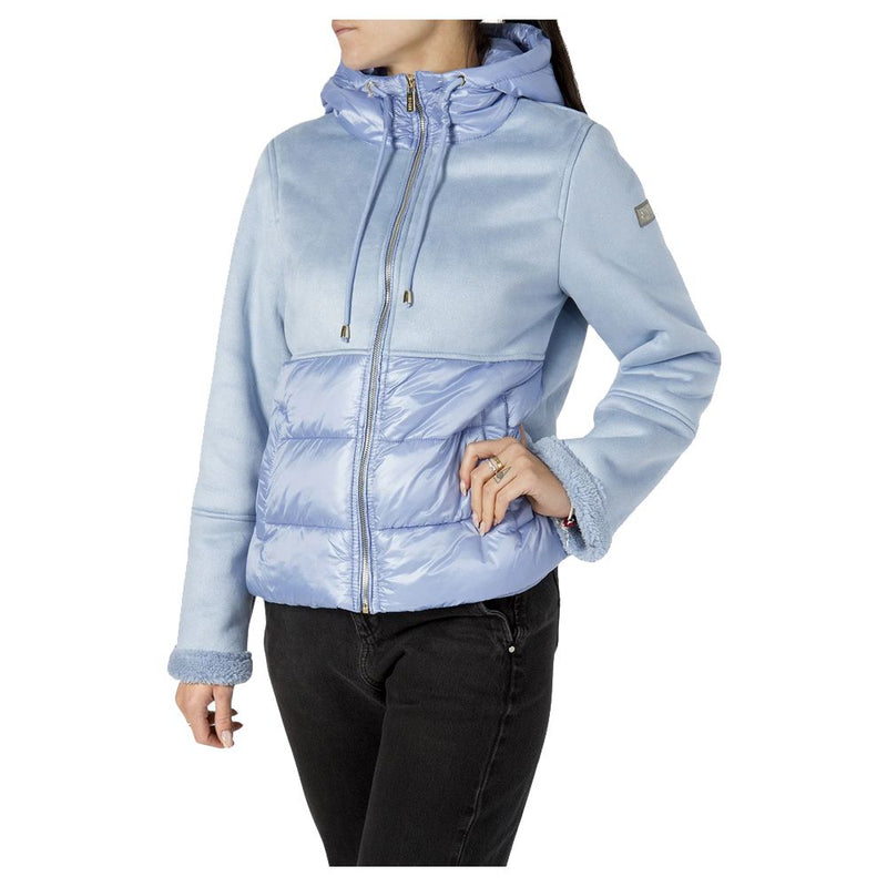 Light Blue Nylon Women's Jacket Yes Zee