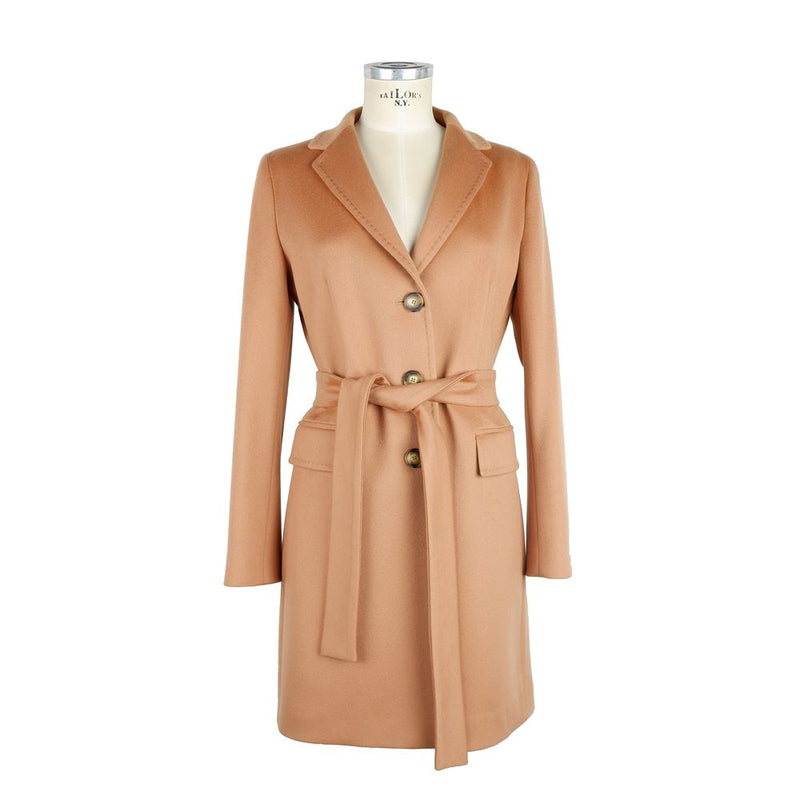 Beige Cashmere Jackets & Coat Made in Italy