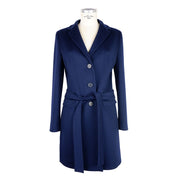 Blue Cashmere Jackets & Coat Made in Italy