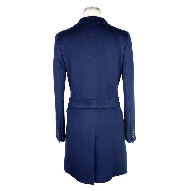 Blue Cashmere Jackets & Coat Made in Italy