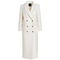 White Wool Jackets & Coat PINKO