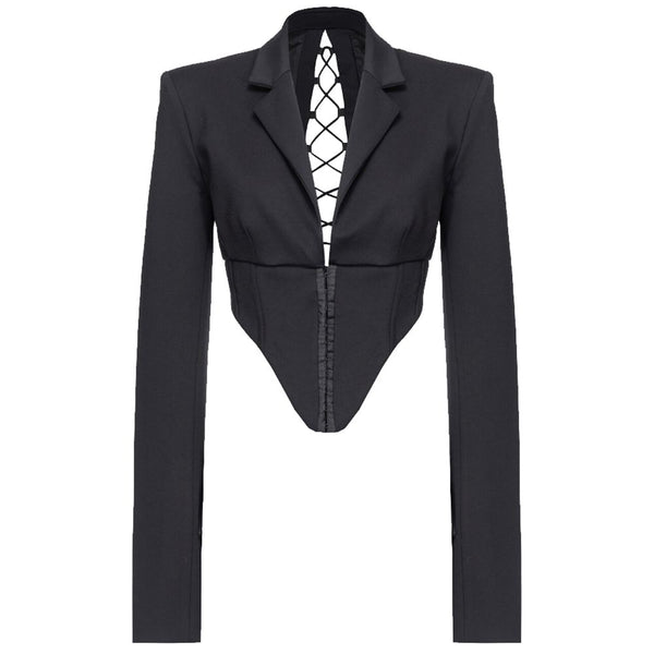 Black Viscose Suits & Blazer PINKO