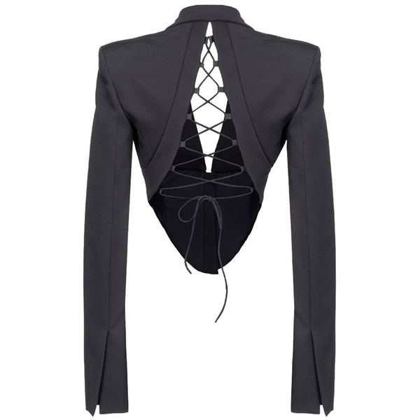 Black Viscose Suits & Blazer PINKO