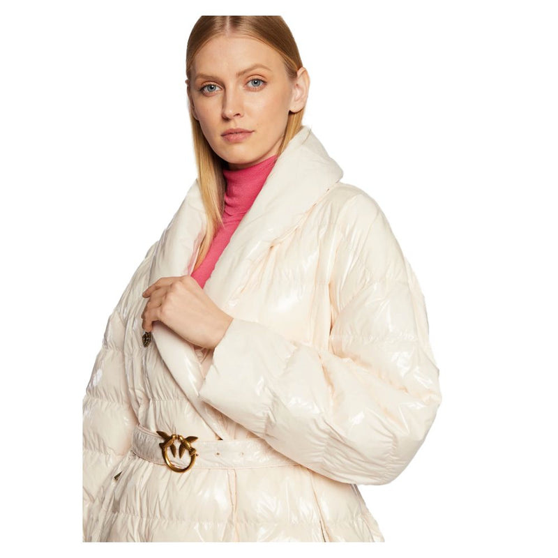 Beige Nylon Jackets & Coat PINKO