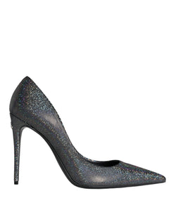 Multicolor Strass Leather Heels Pumps Shoes Dolce & Gabbana