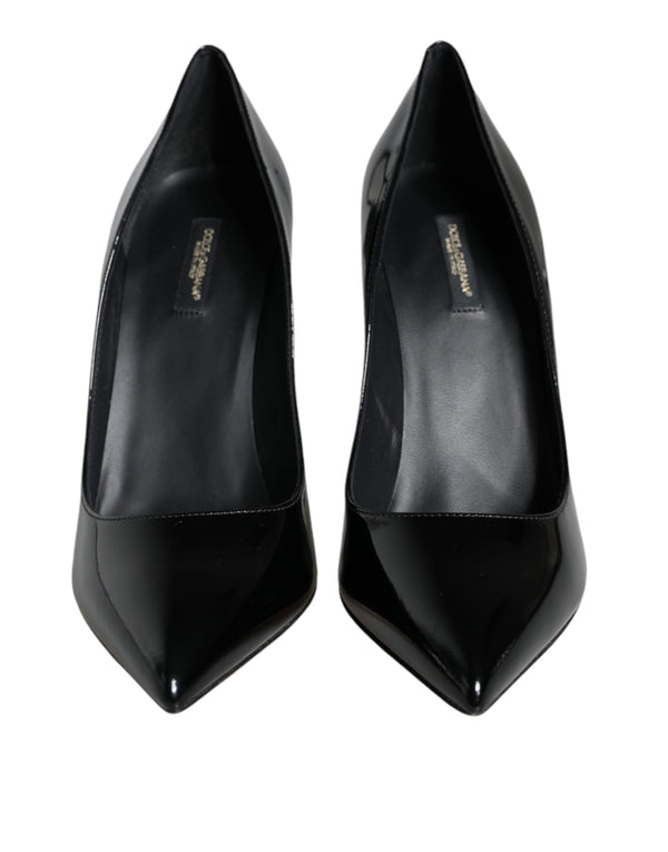 Black Patent Leather Bellucci Pumps Heels Shoes Dolce & Gabbana