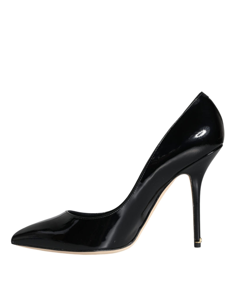 Black Patent Leather Bellucci Pumps Heels Shoes Dolce & Gabbana