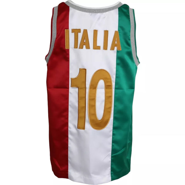 White Green Sleeveless Top Italian Flag Basket T-shirt Dolce & Gabbana