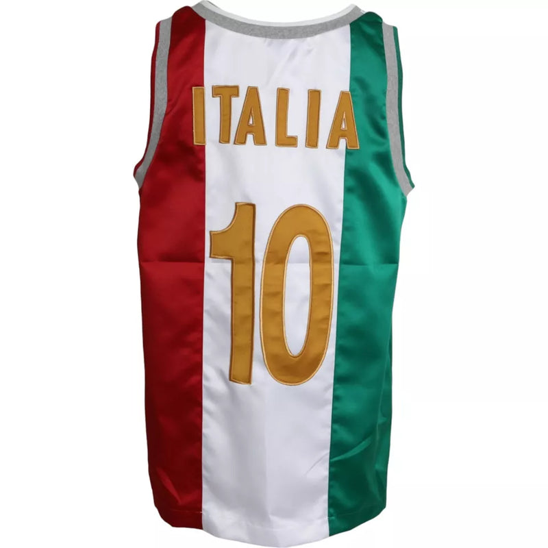 White Green Sleeveless Top Italian Flag Basket T-shirt Dolce & Gabbana