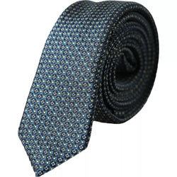 Green Patterned 100% Silk Adjustable Men Tie Dolce & Gabbana