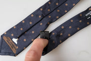 Black Dotted Fantasy Silk Adjustable Men Tie Dolce & Gabbana