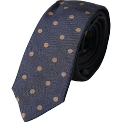 Black Dotted Fantasy Silk Adjustable Men Tie Dolce & Gabbana