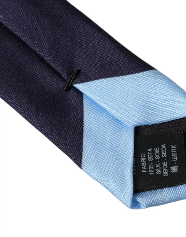 Blue Card Deck Symbols Adjustable Tie Dolce & Gabbana