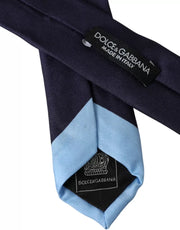 Blue Card Deck Symbols Adjustable Tie Dolce & Gabbana